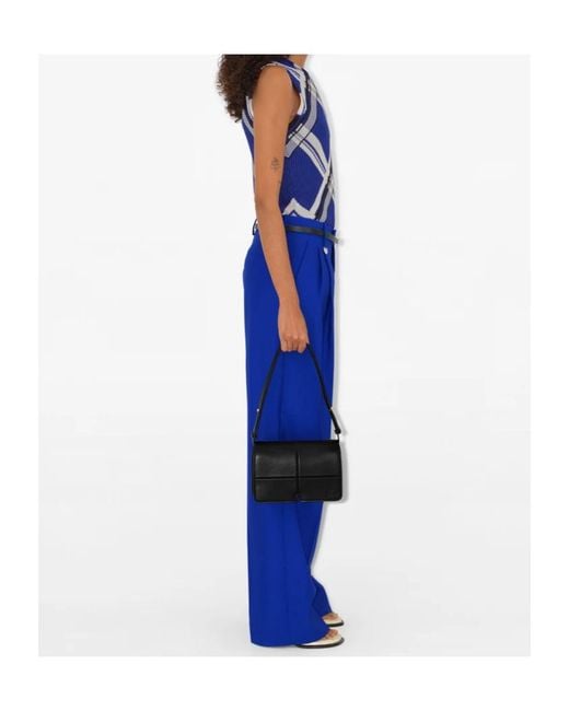 Burberry Black Snip Foldover-Top Shoulder Bag