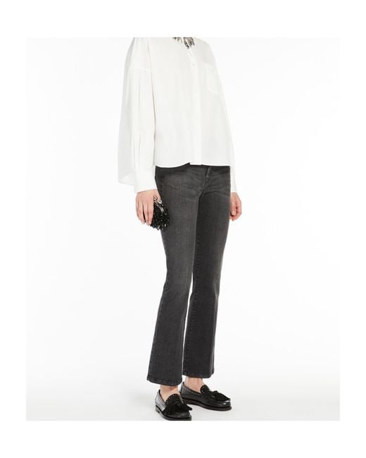 Weekend by Maxmara Gray Rapallo Cropped Jeans