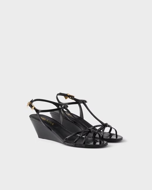 Prada Black Buckle-Fastened Sandals