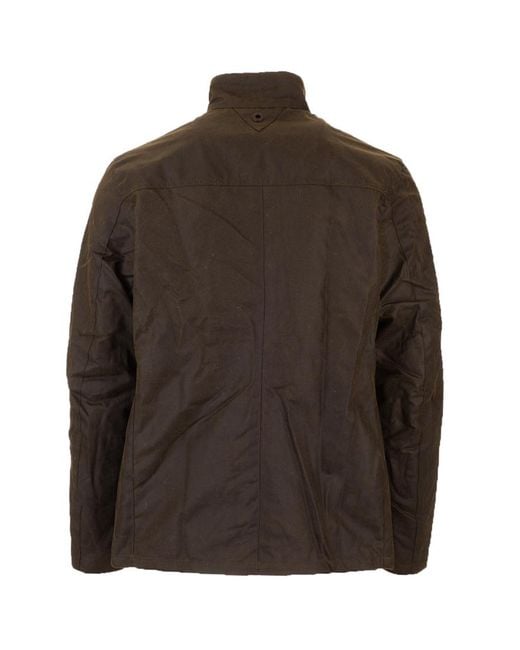 Barbour Brown Leeward Waxed Jacket for men