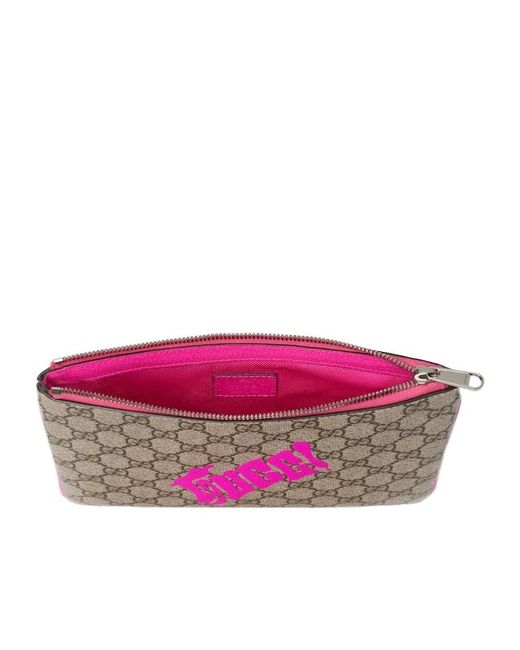 Gucci Pink Small Pouch With Print for men