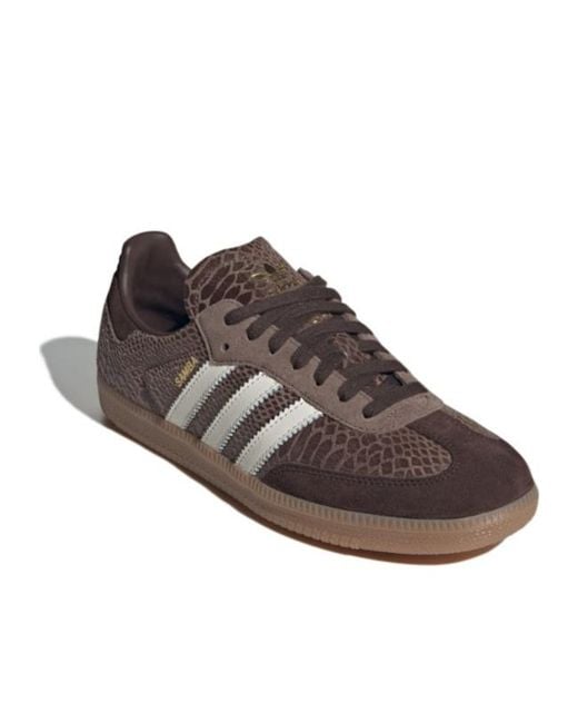 Adidas Originals Brown Samba Og Low-Top Sneakers for men