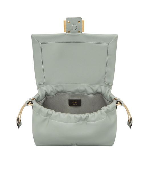 Fendi Gray Mamma Baguette Medium Shoulder Bag