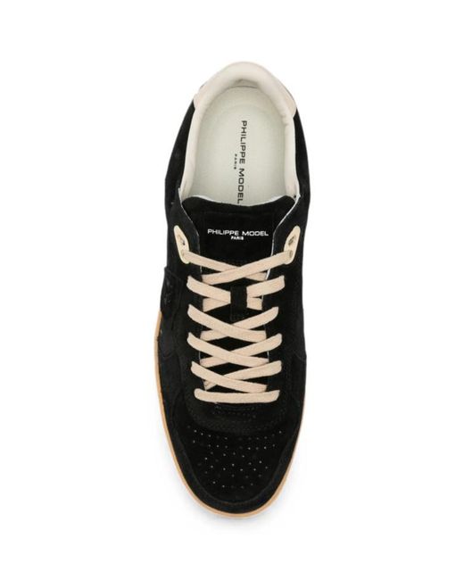 Philippe Model Black Pgal Low-Top Sneakers for men