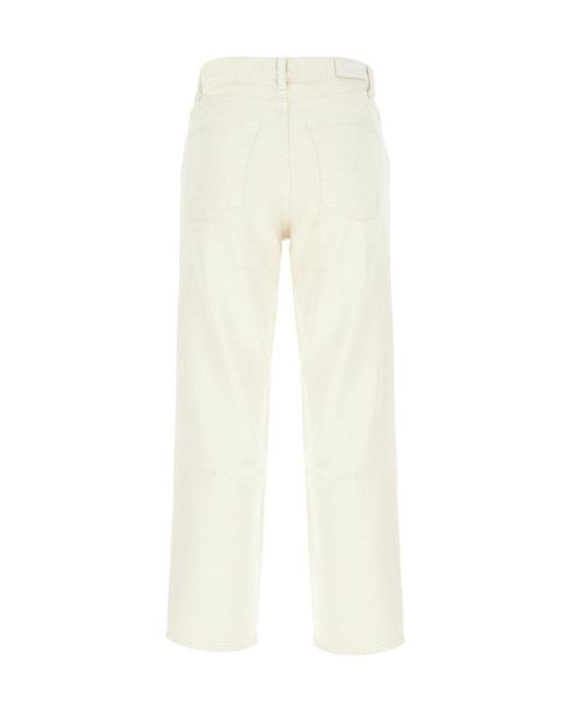 ICON DENIM White Jeans With Belt Loops