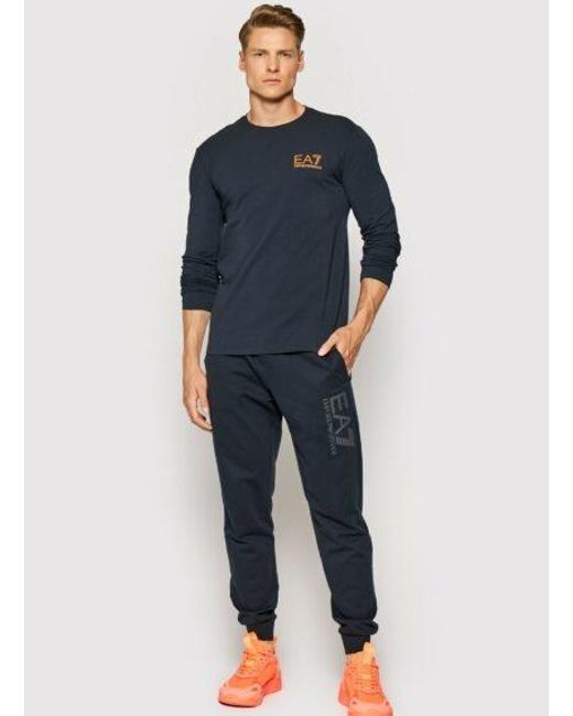 EA7 Blue Logo T-Shirt for men