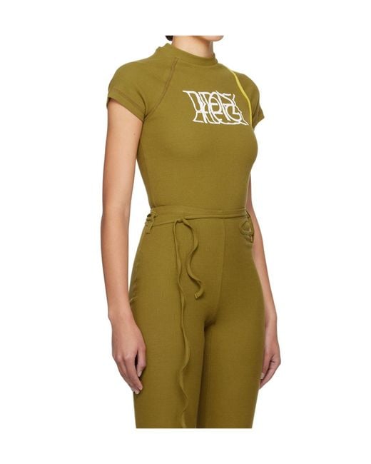 OTTOLINGER Green Short-Sleeved Bodysuit