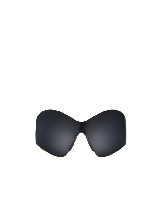 Balenciaga Blue Eyewear Butterfly Frame Sunglasses