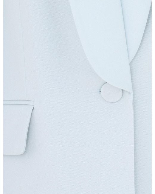 Zimmermann Blue Lapel Long-Sleeved Suit Jacket