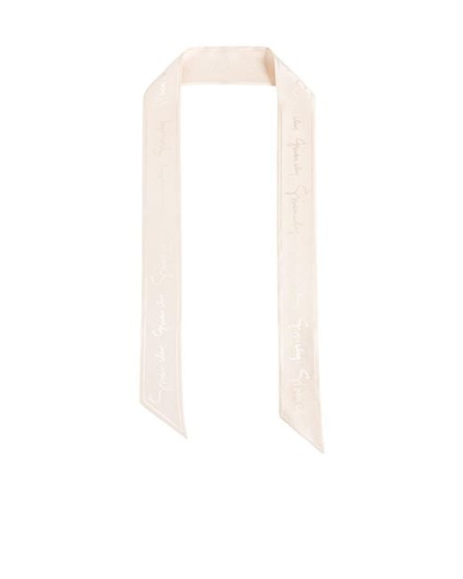 Givenchy White Letter Pattern Scarf