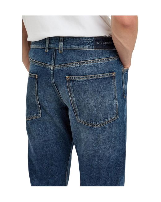 Givenchy Blue Straight-Leg Vintage Jeans for men