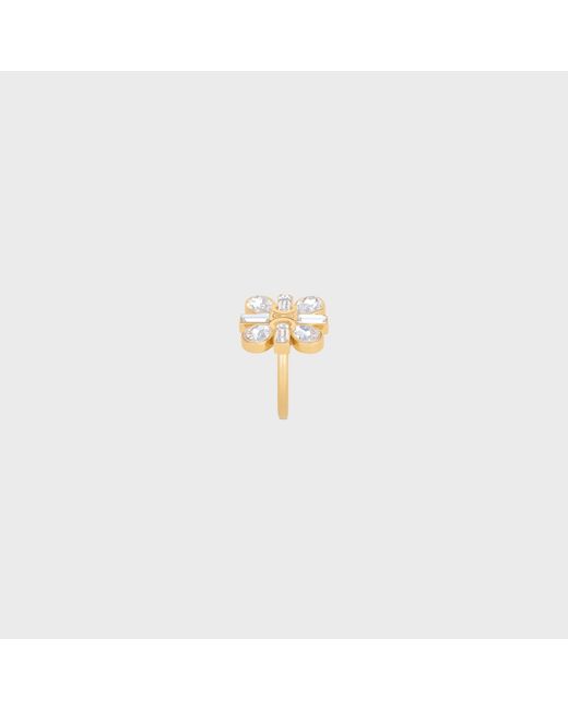 Céline Metallic Daisy Ring