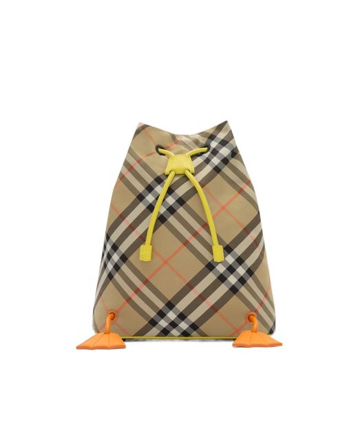 Burberry Natural Duck Check Backpack