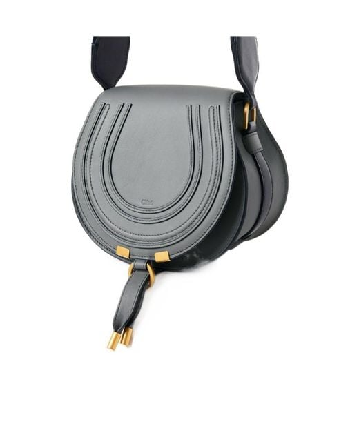 Chloé Gray Shoulder-Strap-Detailing Shoulder Bag