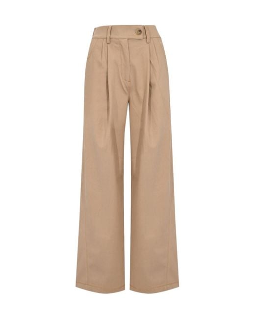 Max Mara Natural Casual Pants With Belt Loops