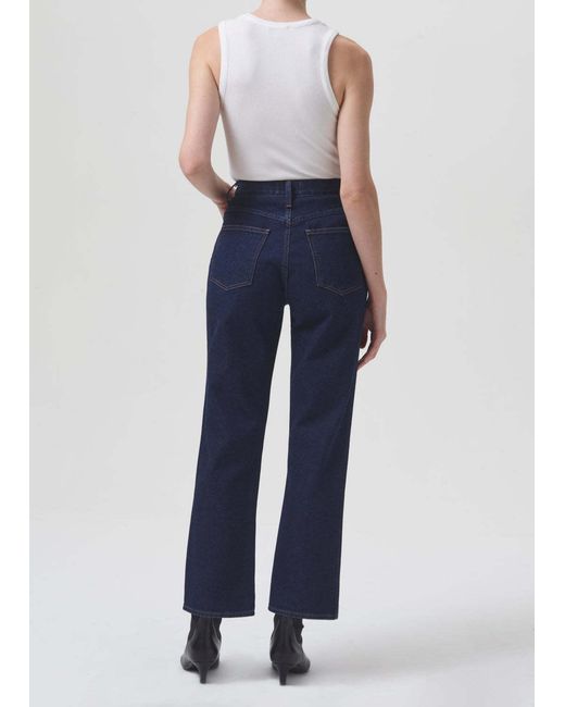Agolde Blue Whisper Mid-Rise Flared Jeans