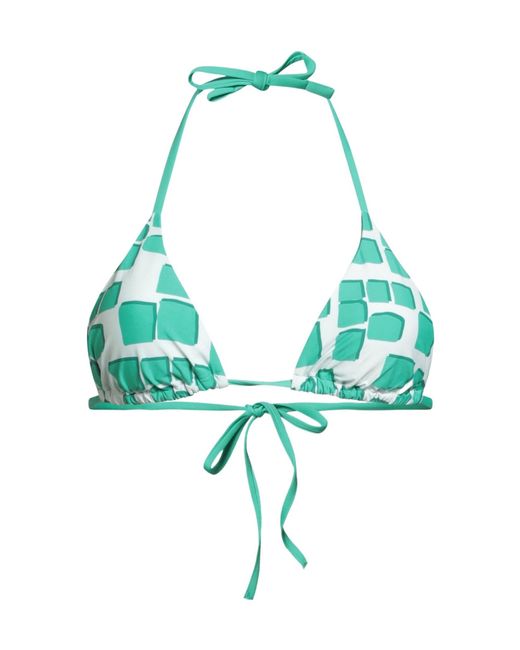 Max Mara Green Plaid Triangle Bikini
