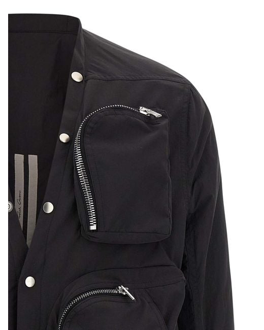 Rick Owens Black 'Cargo' Jacket for men