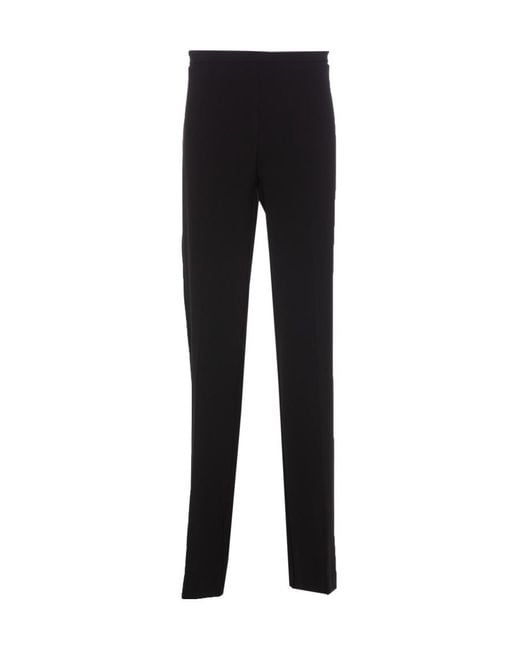 Pinko Black High-Waisted Flared Trousers