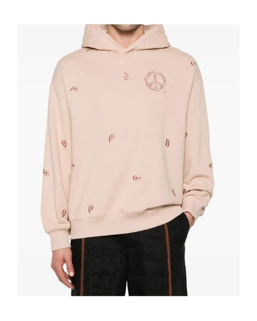 Emporio Armani Natural Embroidered Knit Sweater for men