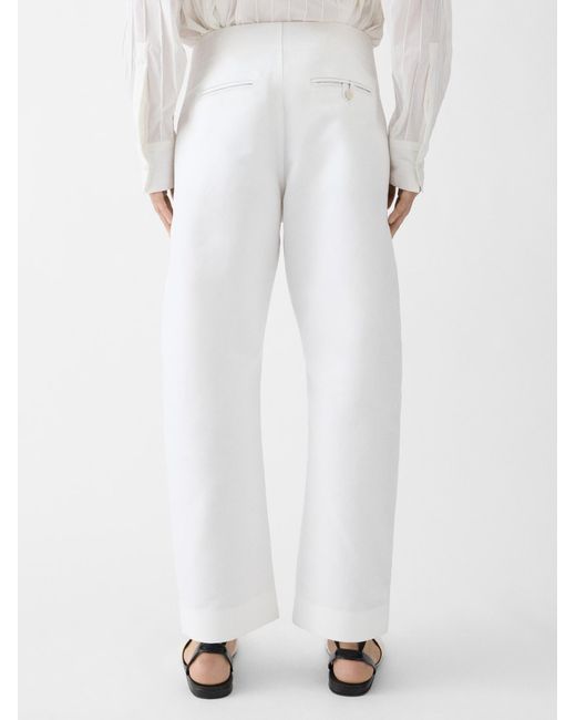 Jacquemus White Gardian Trousers for men