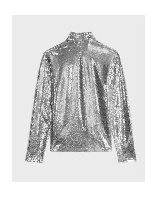 Céline Gray Embroidered Turtleneck for men