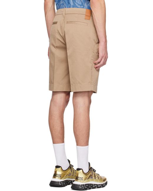 Versace Natural Knee-Length Bermuda Shorts for men