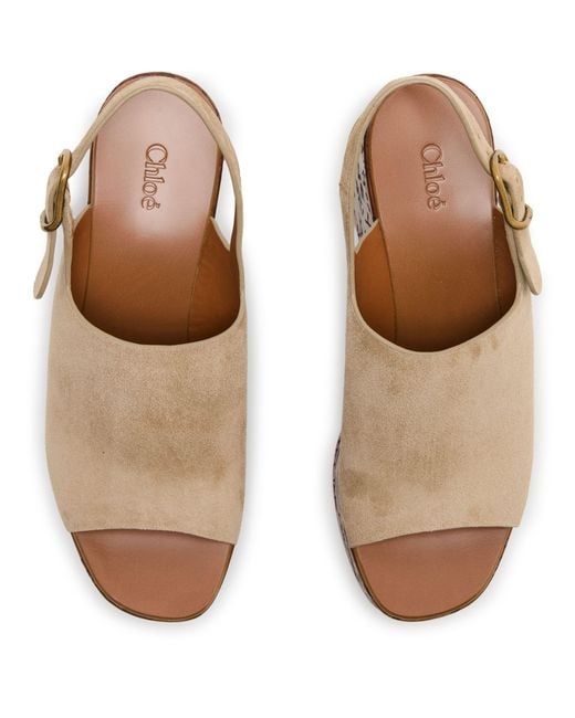 Chloé Brown Maxime Platform Sandals