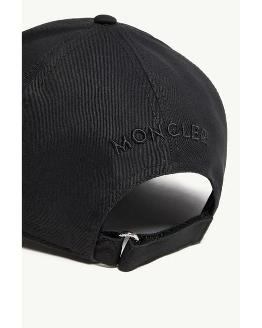Moncler Blue Logo Patch Baseball Cap for men