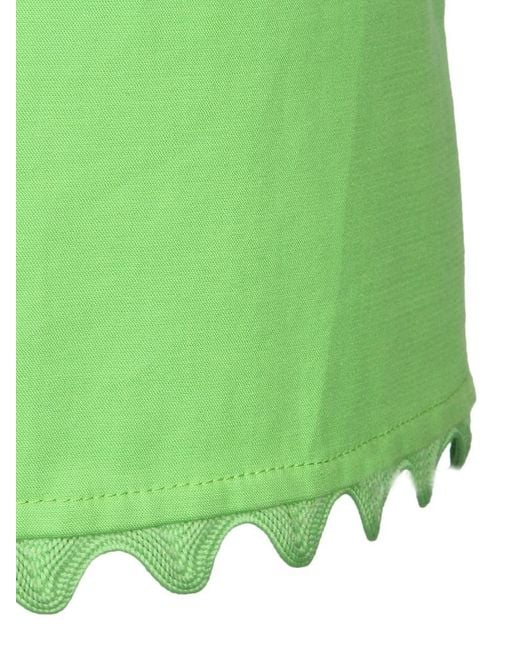 Moschino Green Lace Detail Shorts