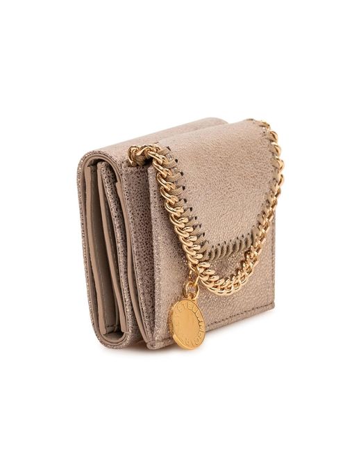 Stella McCartney Natural Logo-Engraved Chain Wallet