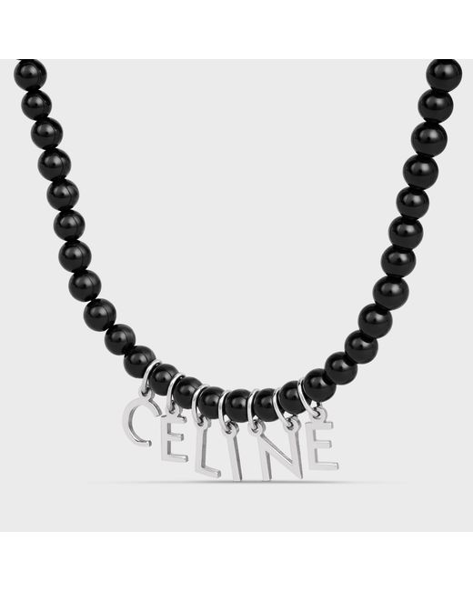 Céline Multicolor Monochroms Beads Necklace for men