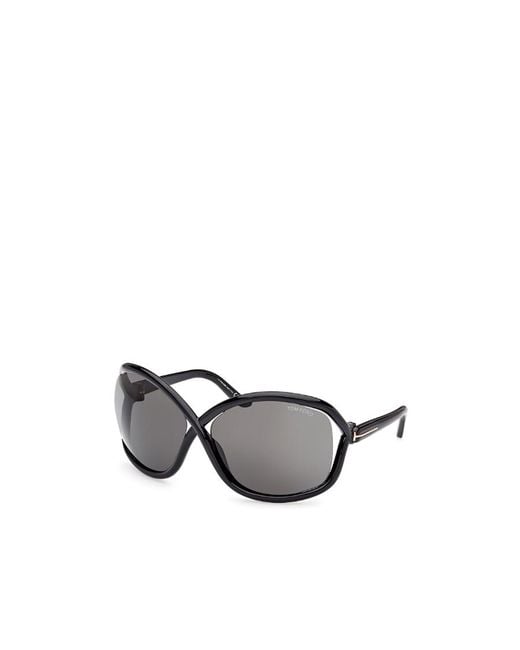 Tom Ford Gray Eyewear Butterfly Frame Sunglasses