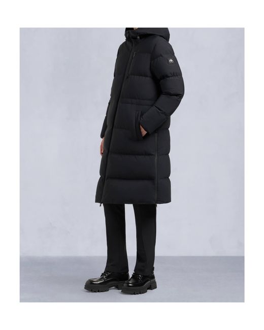 Moose Knuckles Black Lenin Hooded Padded Parka