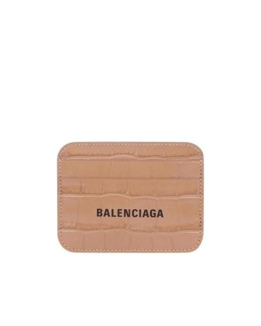 Balenciaga Natural Portacarte Cash Da Donna