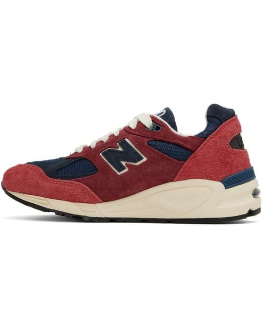 New Balance Red Low-Cut Casual Sneakers for men