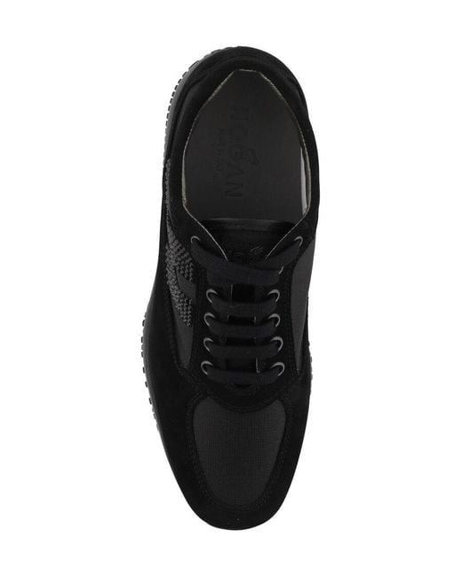 Hogan Black Interactive Low-Top Sneakers