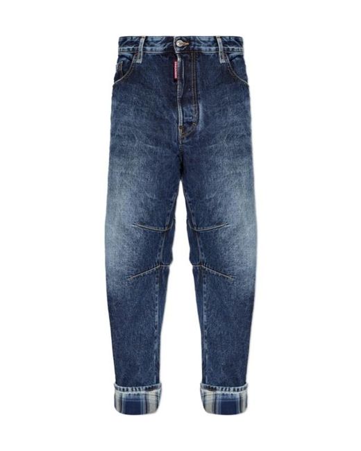 DSquared² Blue Dark Highlight Kawaii Jeans for men