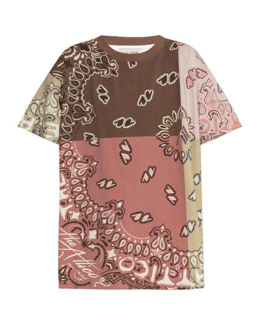 The Attico Pink The Bandana Printed T-Shirt