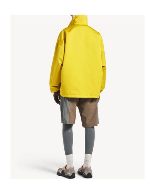 Balenciaga Yellow Bodies Half-Zip Jacket for men