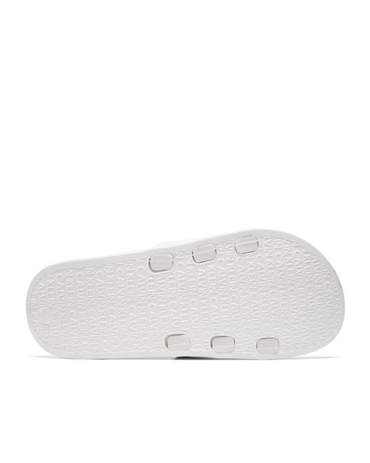 Calvin Klein Green Logo Slippers for men
