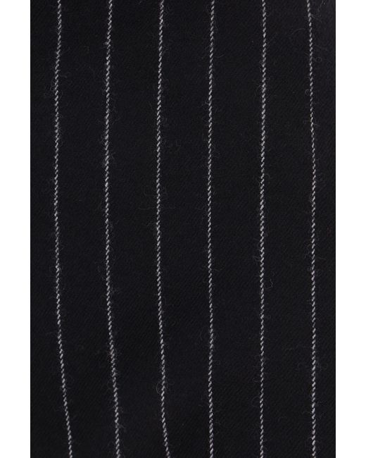 McQueen Blue High-Waisted Pleated Pants
