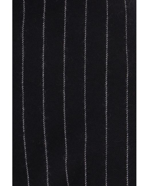 McQueen Blue High-Waisted Pleated Pants