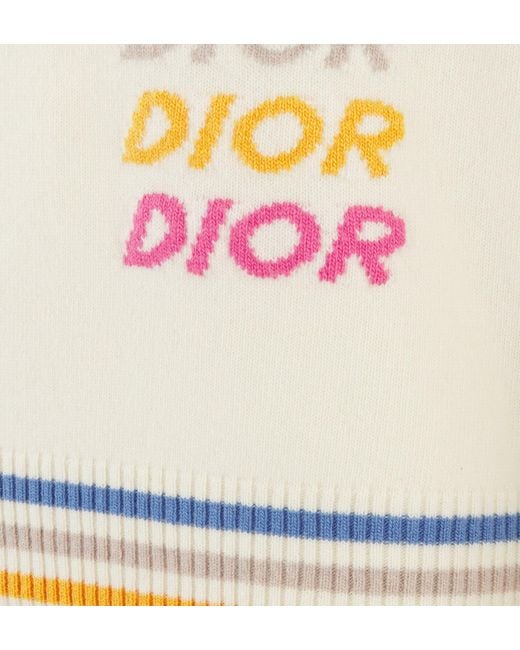 Dior White Homme Crewneck Long-Sleeved Jumper for men