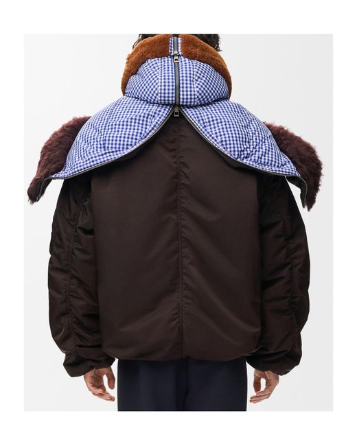 Loewe Black Zip-Up Bomber Jacket for men