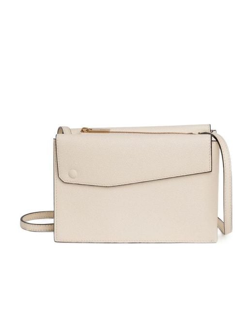 Valextra Natural Pocket Large Crossbody Bag