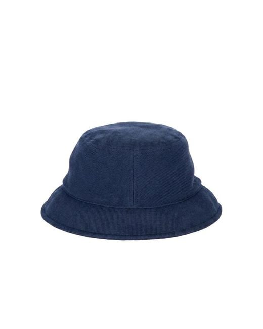 Kiton Blue Logo-Embroidered Bucket Hat for men