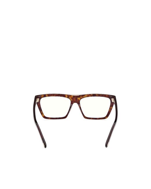 Tom Ford White Eyewear Rectangle-Frame Glasses
