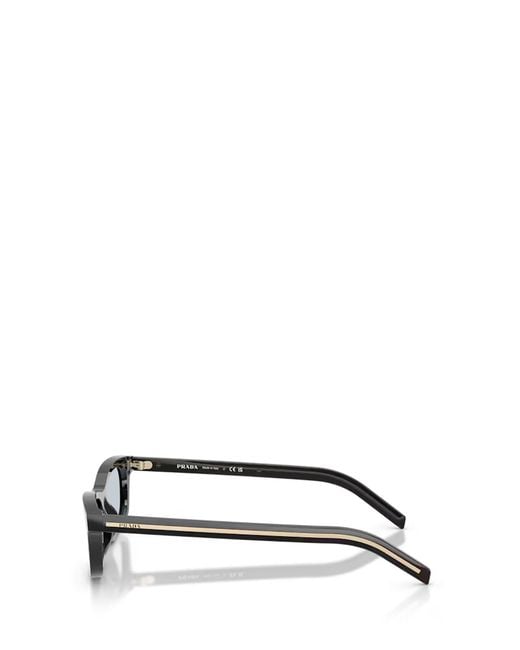 Prada White Eyewear Rectangle Frame Sunglasses for men