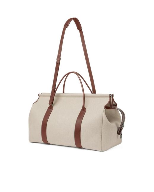 Loro Piana Multicolor Loom Weekender Bag L42 for men